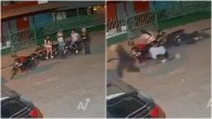 Momento en que jóvenes son atacados por sujetos armados 🎦
