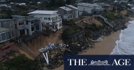 Bad weather threatens Wamberal coastline