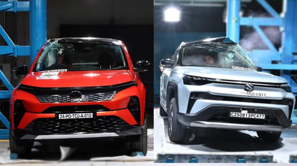 Maruti Victoris Outscores Tata Curvv In Safety: Bharat NCAP Crash Test Results Compared