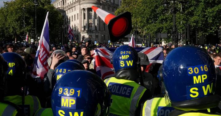 Glasgow man at Tommy Robinson demo 'charged with attacking emergency worker'