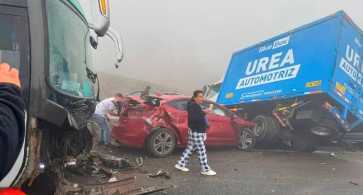 Variante Pasamayo: choque múltiple por neblina deja heridos en Panamericana Norte últimas