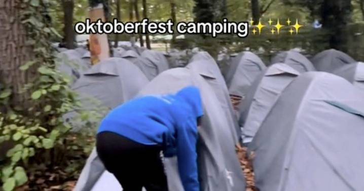 Oktoberfest tourists fuming after £56-a-night 'glamping' is cramped grey tents