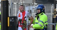 Tommy Robinson march sees 26 police officers injured