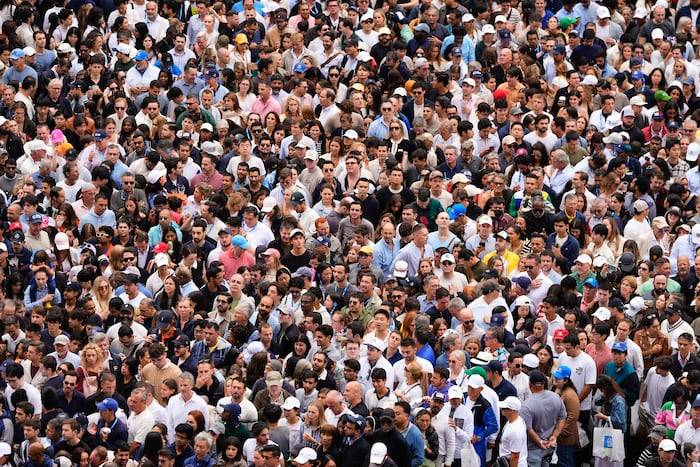 Fans remain stuck in line as US Open final begins because of extra security with Trump attending