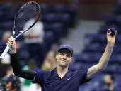 US Open: Sinner dominates Musetti to set up semifinal with Auger