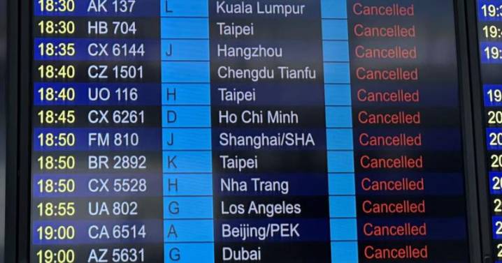 Hong Kong Airlines Evacuate Aircraft Ahead of Super Typhoon Ragasa
