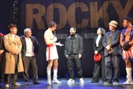 Lionel Messi sorprendió en el Teatro Lola Membrives durante la obra Rocky