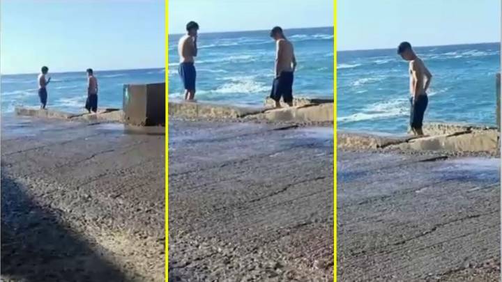 El video que menor le envió a su padre minutos antes de desaparecer en playa Las Torpederas de Valparaíso