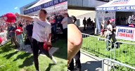 Man Grabs Trump Hats From Charlie Kirk Booth After Shooting