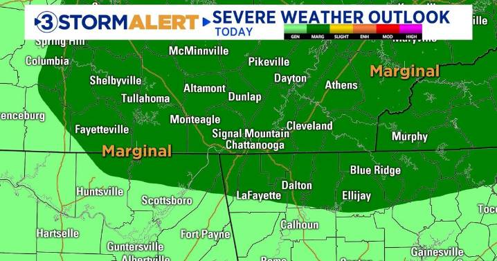 Heat and sunshine mixed with scattered, severe storm chances this afternoon