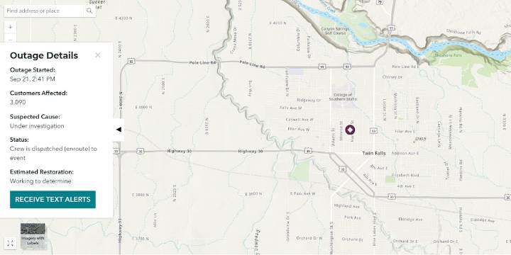 Power outage impacts 3,000 customers in Twin Falls
