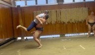WATCH: Eric Trump Dumped Out of Ring by High-Ranked Sumo Wrestler in Brief Bout