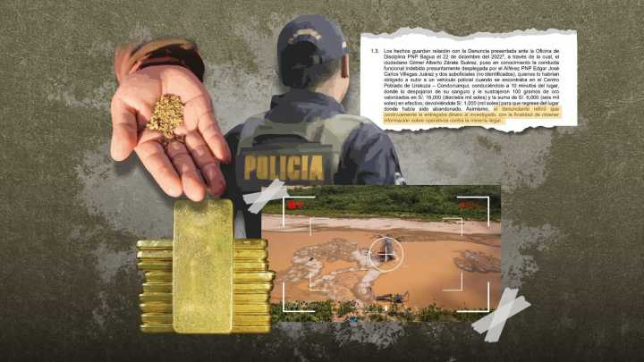 Redes criminales: 96 policías investigados por nexo con minería ilegal
