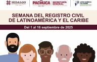 Pachuca se suma a la Semana del Registro Civil 2025