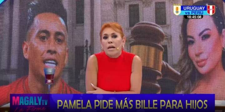 Magaly Medina cuestiona a Pamela López por pensión de 64 mil soles para Cristian Cueva: “Ni que ganara como Messi”
