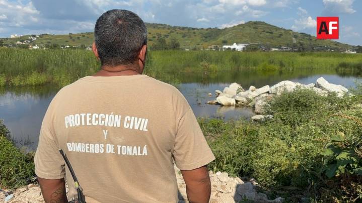 Localizan cocodrilo en la Presa Las Rusias; Protección Civil de Tonalá pide extremar precauciones