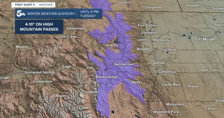 Windy and cooler on Tuesday, with periods of rain and mountain snow