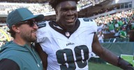 Handing out 10 awards from the Eagles