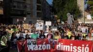 El ‘Pont de la solidaritat’ culminará este domingo la doble marcha contra Mazón