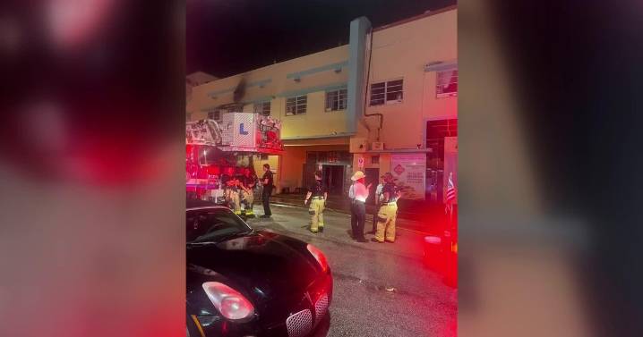 Nearly 100 displaced after fire tears through South Beach hostel