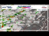 FORECAST: Scattered rain, gusty winds overnight across the Carolinas