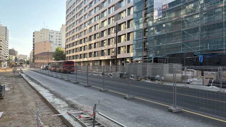 Quejas por las obras en César Augusto: "Tengo el ruido de las máquinas metido en la cabeza"