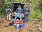DESMANTELAN SEIS CAMPAMENTOS CLANDESTINOS Y ASEGURAN VEHÍCULOS