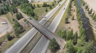 Abandoned I-90 overpass project creates safe crossing for Osborn wildlife