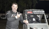 Piloto de midget sufre grave lesión tras un vuelco y termina internado