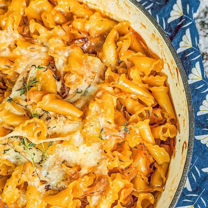 Alex Bala’s French Onion Pasta Recipe