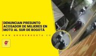Denuncian presunto acosador de mujeres en moto en Kennedy