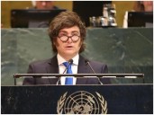 Javier Milei propuso llevar la motosierra a la ONU, elogió a Donald Trump y reiteró el reclamo por las Islas Malvinas