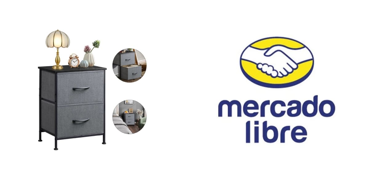 Oferta Mercado Libre: Buros para recamara con 2 cajones de mesa con el 60% de descuento