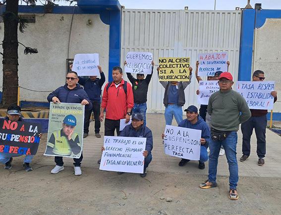 Indiferencia de TASA ante trabajadores tras cierre de planta en Samanco