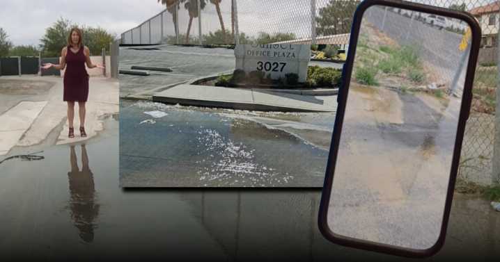 Water running into street for months has locals asking, 'What's the deal?'