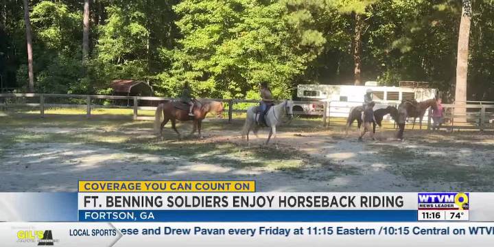 Ft. Benning Soldiers enjoy Warrior Outreach horseback riding event