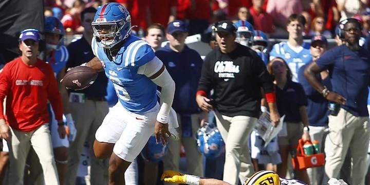 Trinidad Chambliss is stamped as Ole Miss starting QB after leading win over LSU