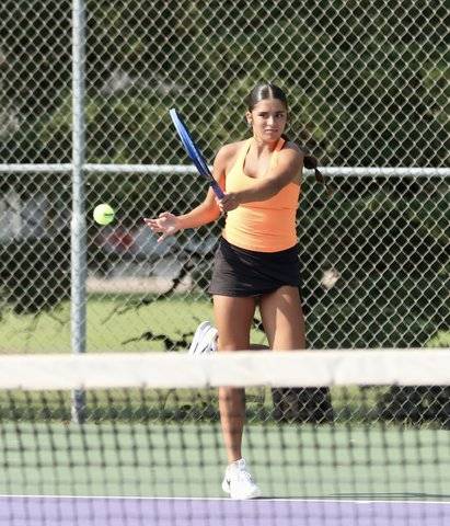 Larned girls win Scott City tennis title