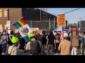 Protesters hit with tear gas outside Illinois ICE facility