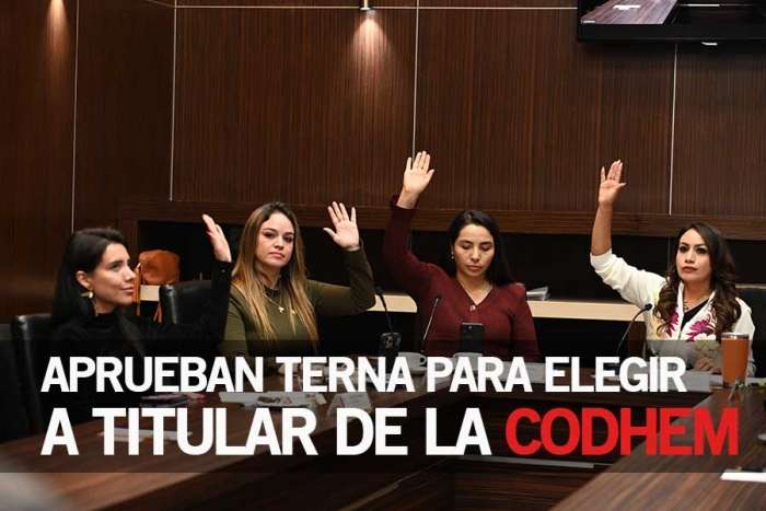 Congreso del Edomex define terna para nuevo ombudsperson