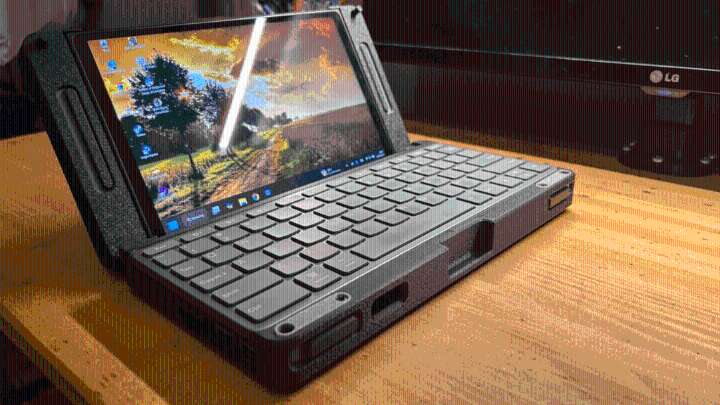 Modder turns Legion Go handheld into a chunky mini laptop