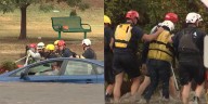 Crews rescue man trapped in Scottsdale floodwaters