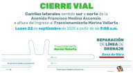 Cerrarán por tres días laterales de Av. Francisco Medina Ascencio por reparaciones en Puerto Vallarta