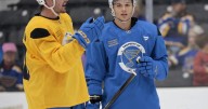 Blues lose preseason opener to Stars in shootout, 2