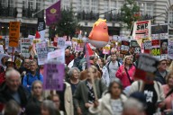 Trump UK Visit: Anti-Trump Protesters Flood London Streets