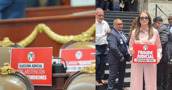 PRI abandona Congreso previo a la toma de protesta de nuevos jueces y magistrados