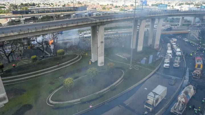 Exceso de velocidad, primer dictamen sobre explosión de pipa en el Puente de la Concordia: Fiscalía CDMX