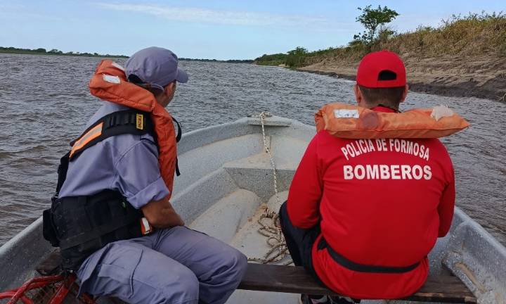 Por quinto día, buscan al pescador que desapareció en aguas del río Paraguay