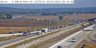 Crash blocking southbound I