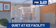 Little activity outside Portland ICE facility on Sunday